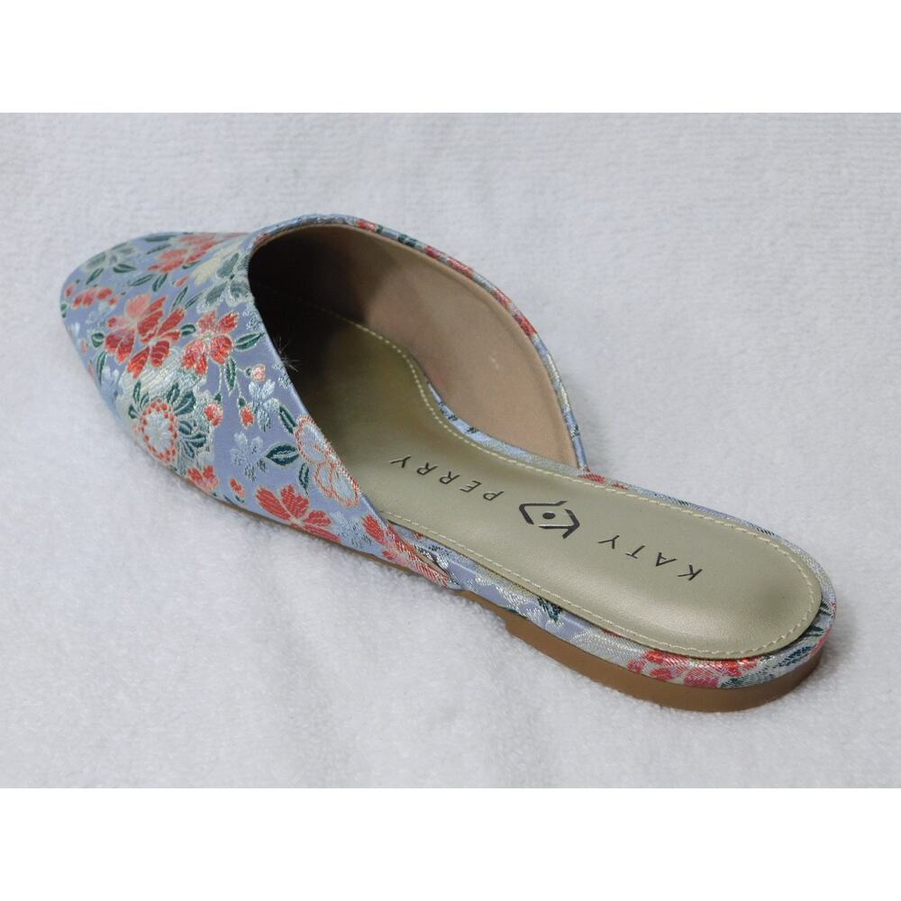 W665 Katy Perry Collections Blue Multi The Evie Mule Shoes - Size 6.5 M